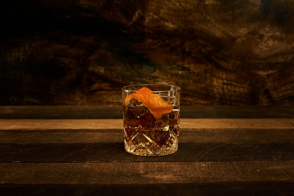 A glass of liquid