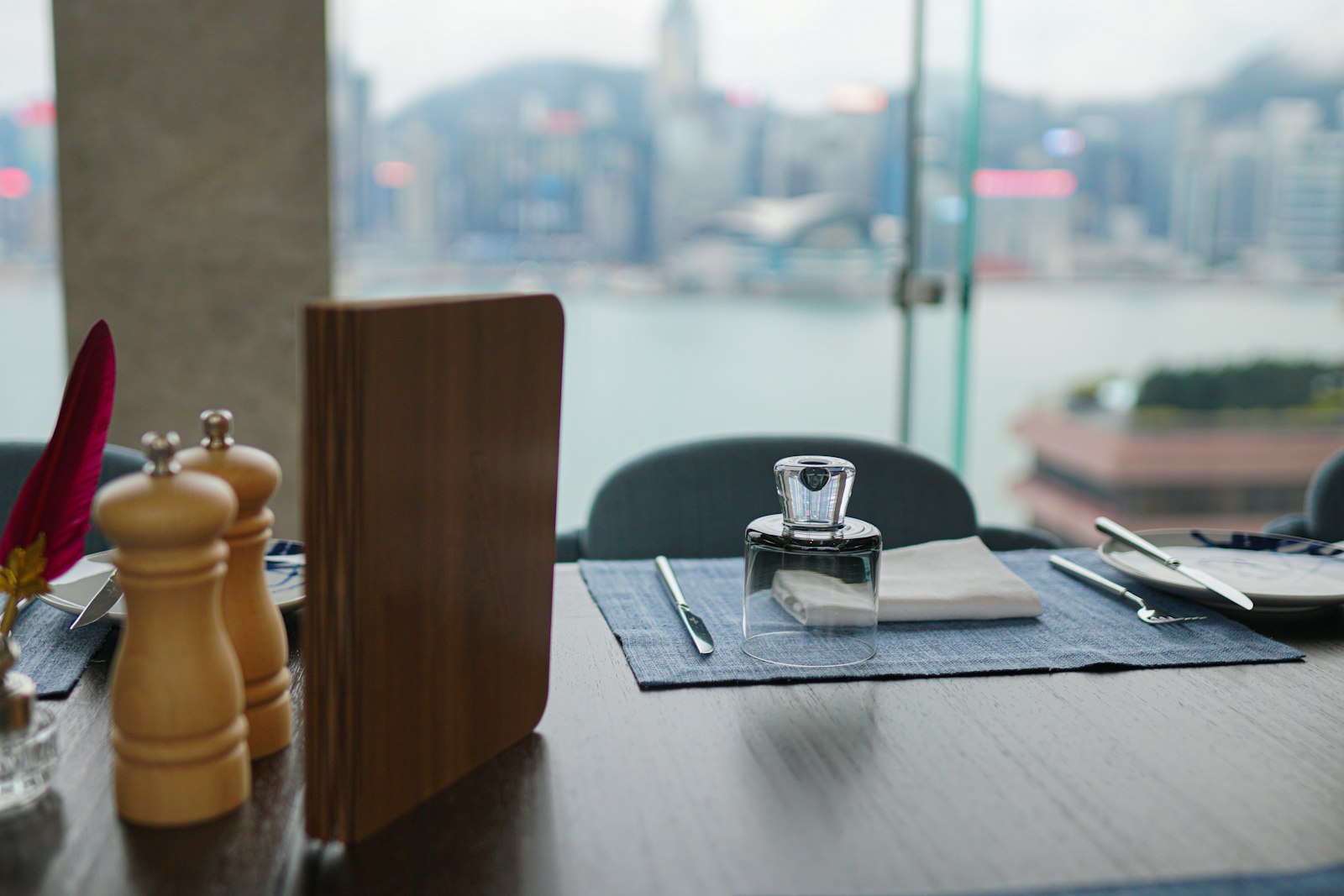 Silver ring on brown wooden table