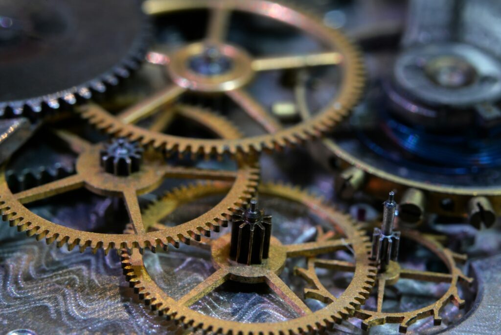 Gold and silver round accessory