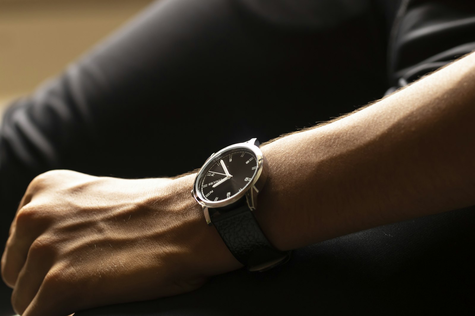 A person wearing a watch