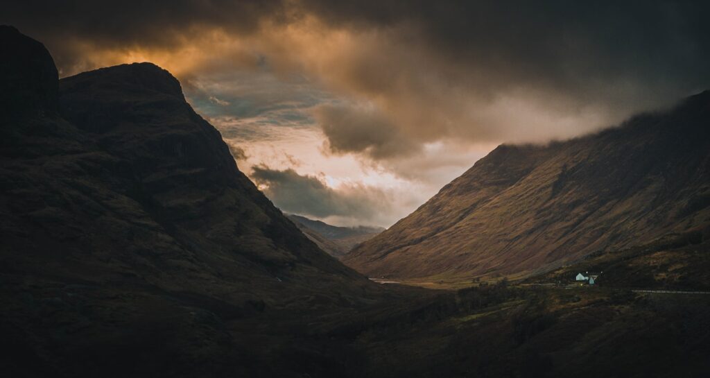 Landscape shot of mountain