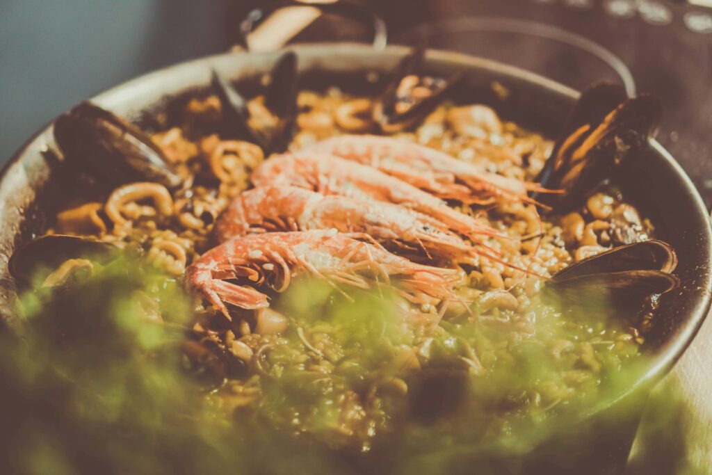 Cooked shrimps