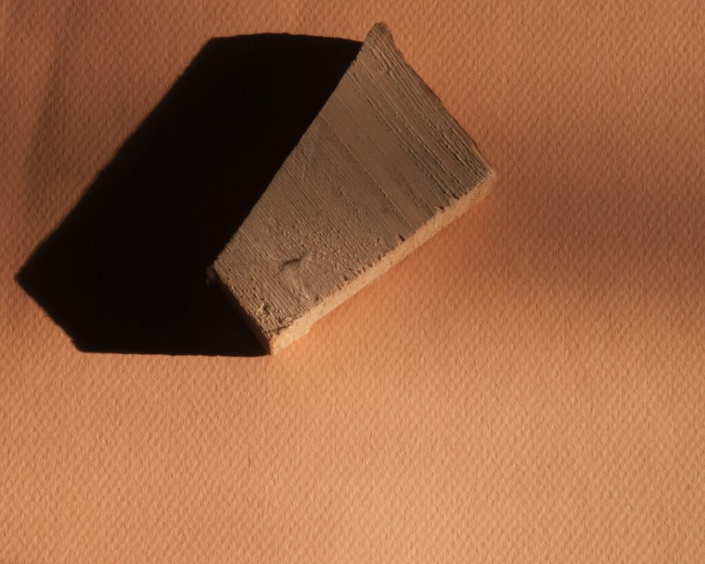 A piece of wood sitting on top of a table