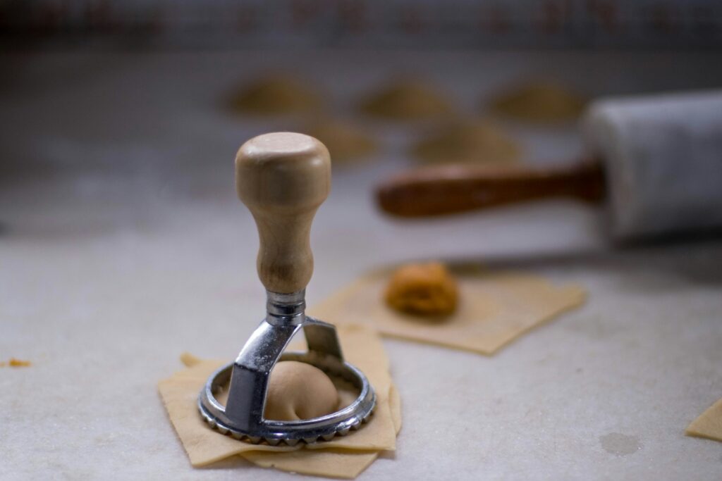 White and brown wooden chess piece